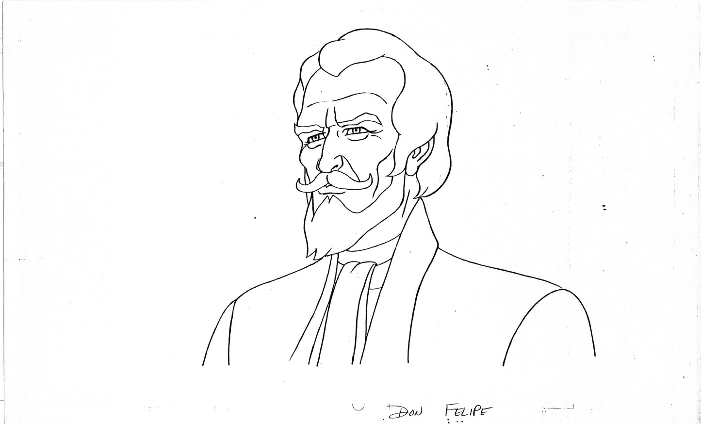 Zorro Production Model Sheet Copy Lot of 42 pages 1981 Cartoon Filmation 4