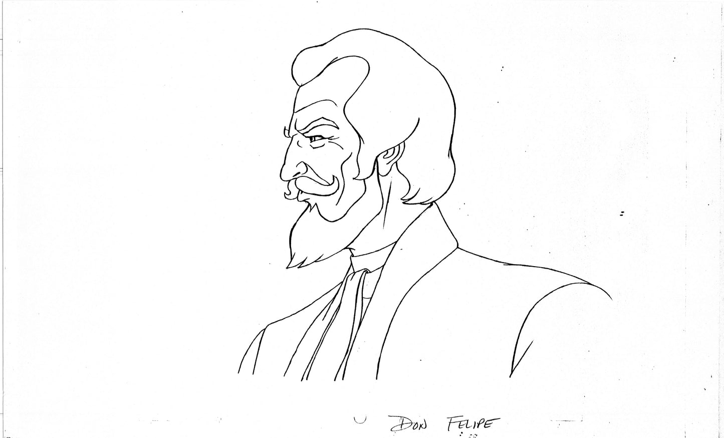 Zorro Production Model Sheet Copy Lot of 42 pages 1981 Cartoon Filmation 4