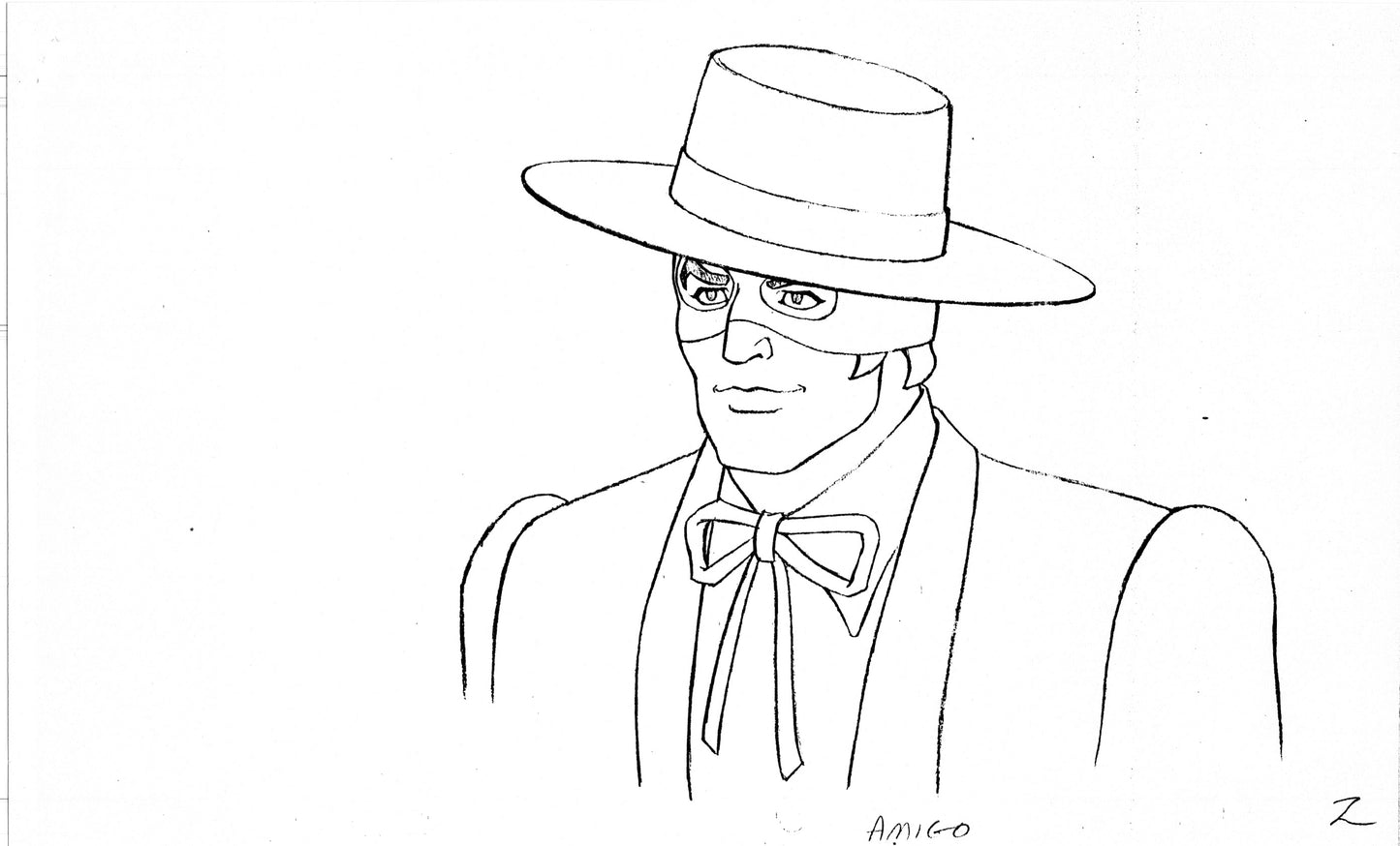 Zorro Production Model Sheet Copy Lot of 42 pages 1981 Cartoon Filmation 4