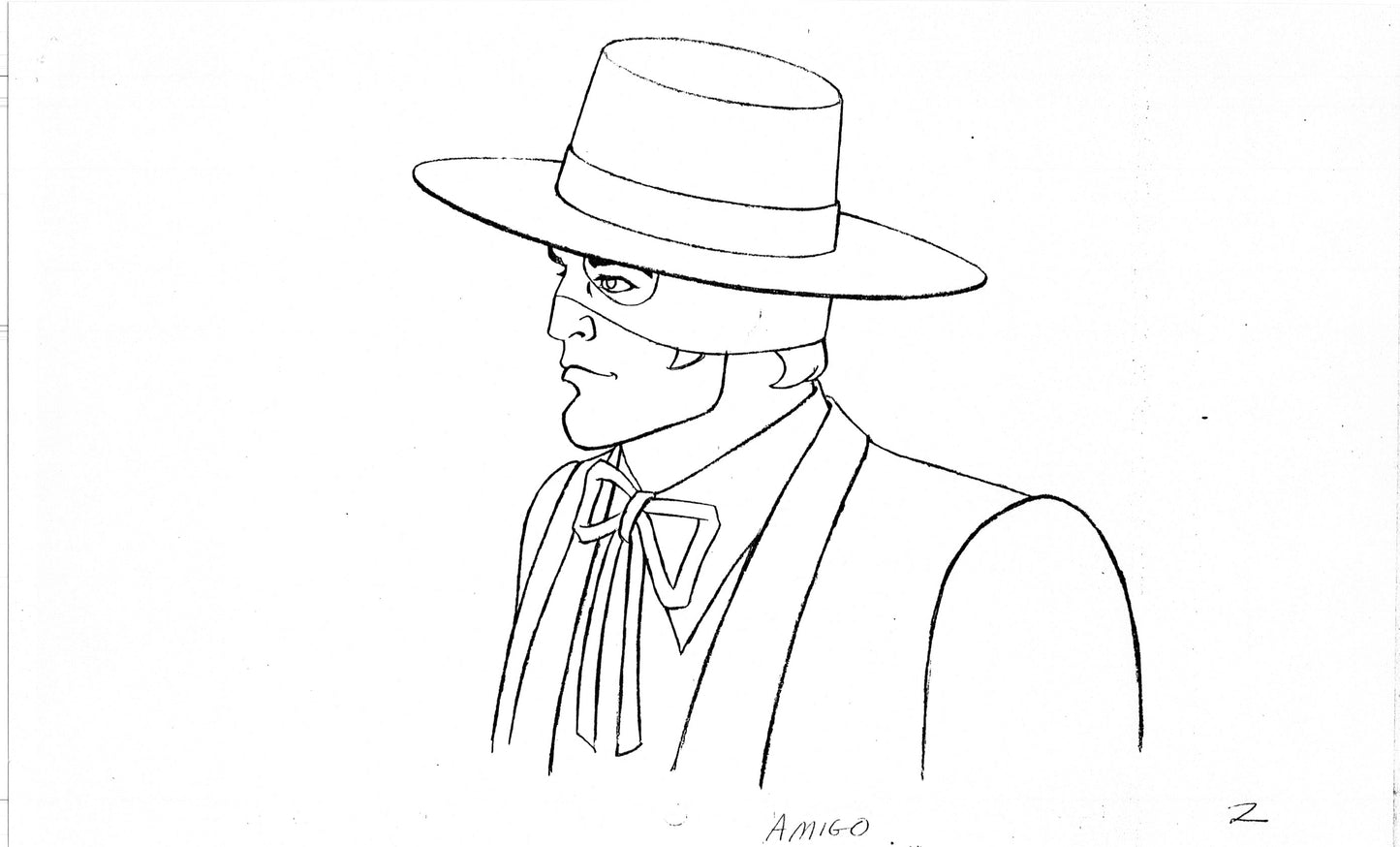 Zorro Production Model Sheet Copy Lot of 42 pages 1981 Cartoon Filmation 4