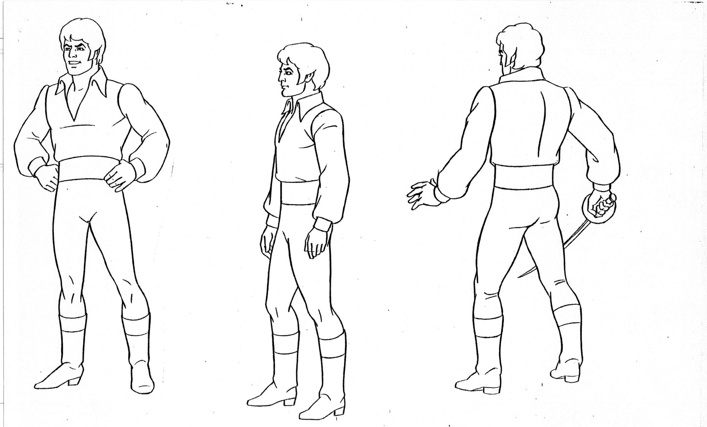 Zorro Production Model Sheet Copy Lot of 42 pages 1981 Cartoon Filmation 4