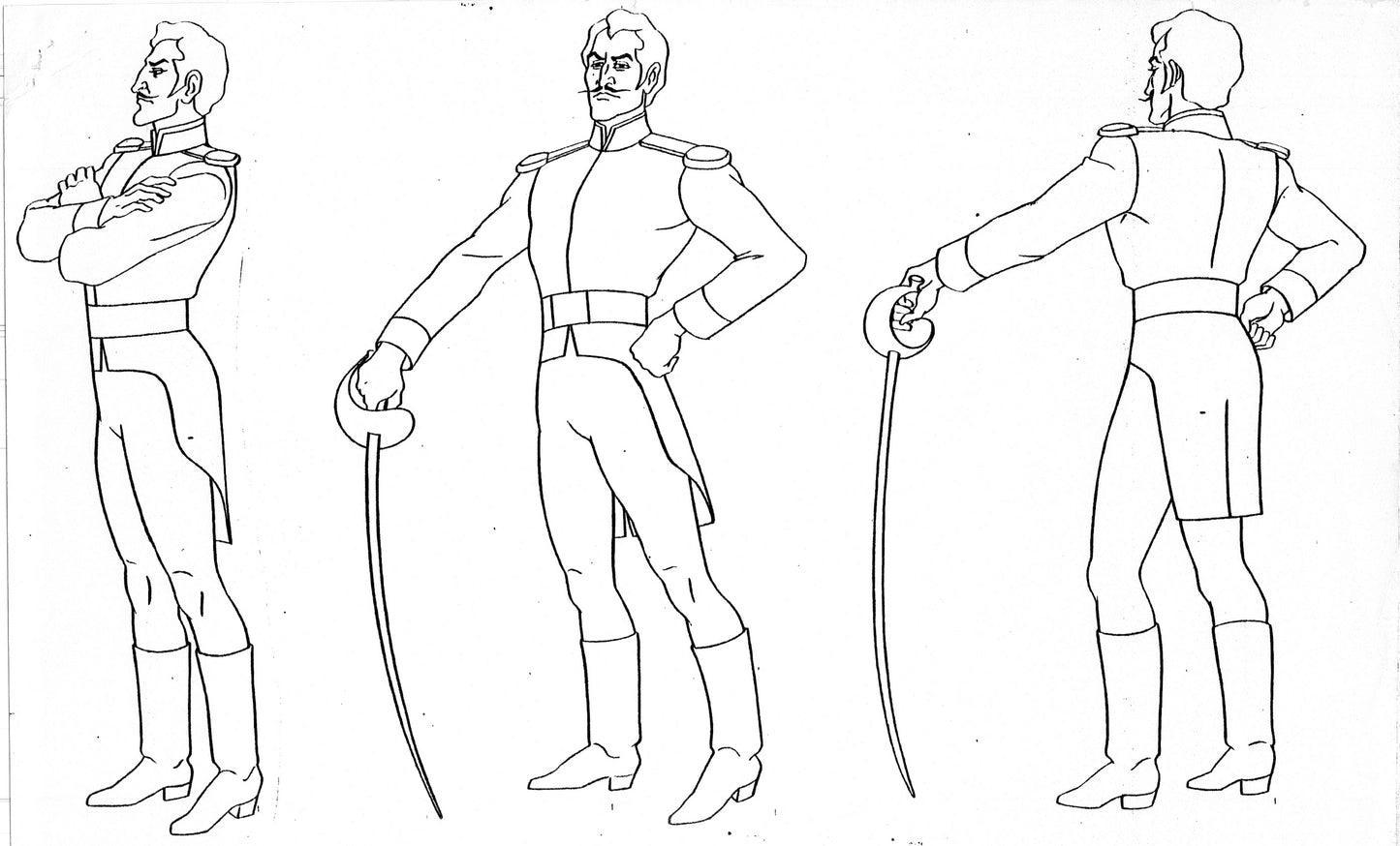 Zorro Production Model Sheet Copy Lot of 42 pages 1981 Cartoon Filmation 4