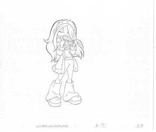 BRATZ Yasmine Commercial Production Animation Cel Drawing 2003 A-007