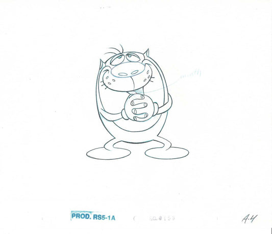 Ren and Stimpy Production Animation Cel Drawing from Nickelodeon 2003 A-A4