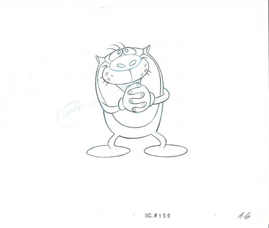 Ren and Stimpy Production Animation Cel Drawing from Nickelodeon 2003 A-A6