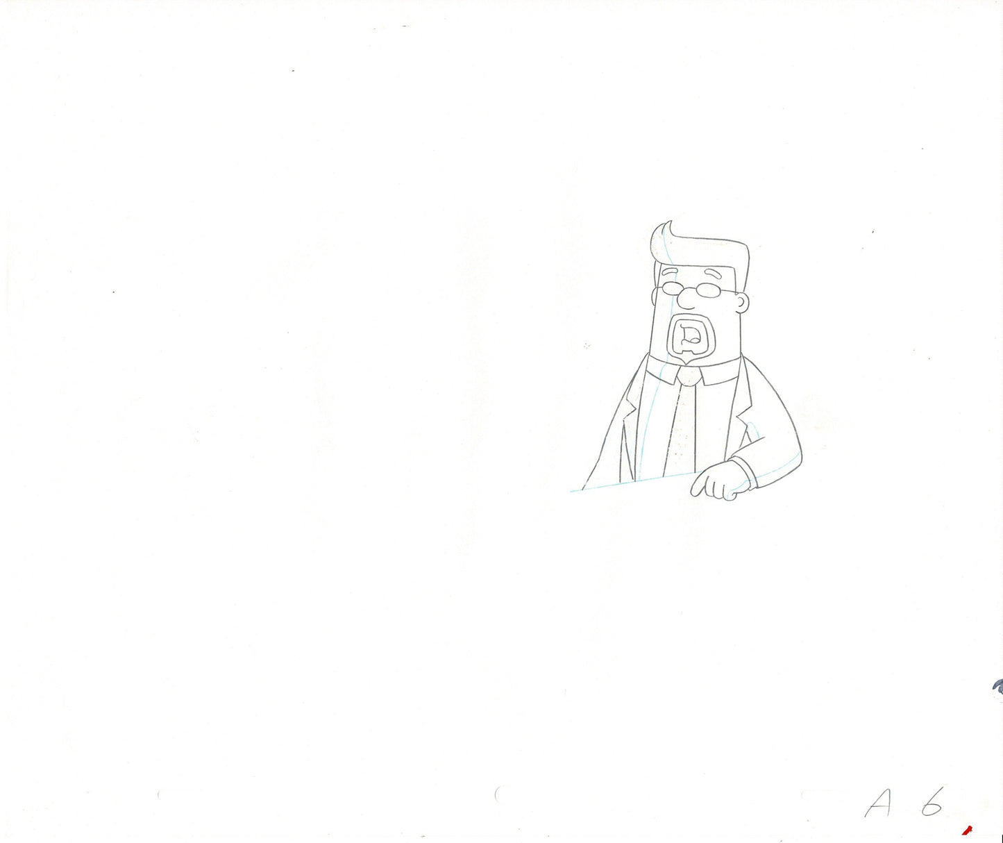 Dilbert Original Production Animation Cel and Drawing Scott Adams 1999-2000 A6 SEE BELOW