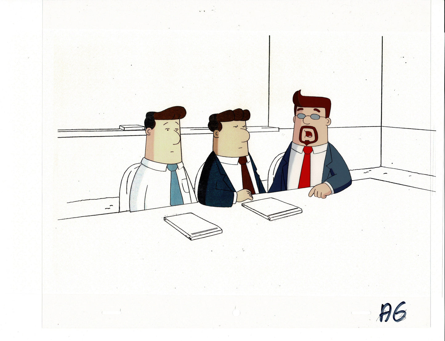 Dilbert Original Production Animation Cel and Drawing Scott Adams 1999-2000 A6 SEE BELOW
