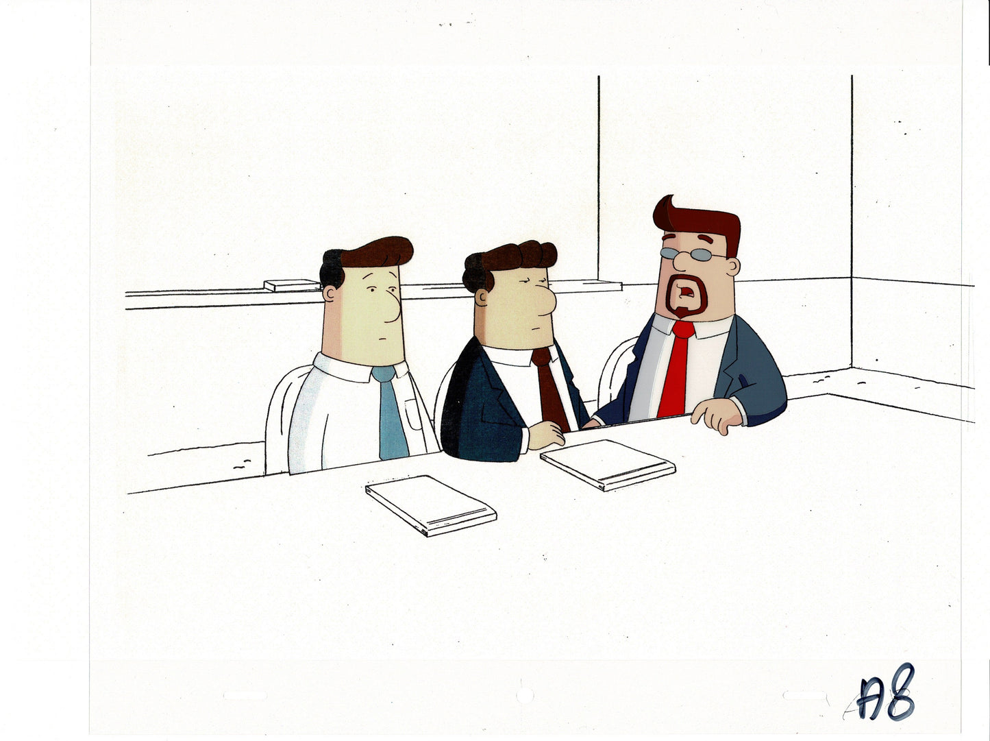 Dilbert Original Production Animation Cel and Drawing Scott Adams 1999-2000 A8 SEE BELOW