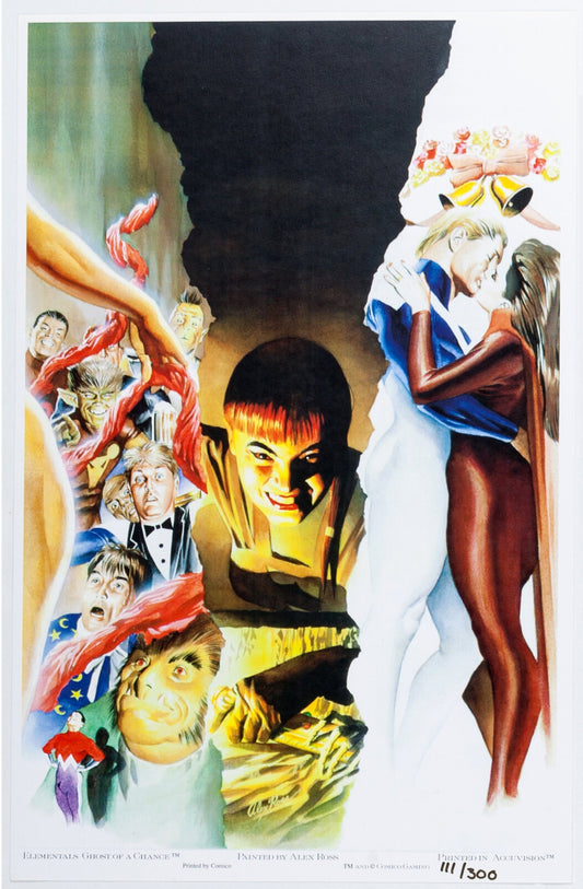 Alex Ross Limited Edition Print Elementals Ghost of a Chance 111 of 300 1995