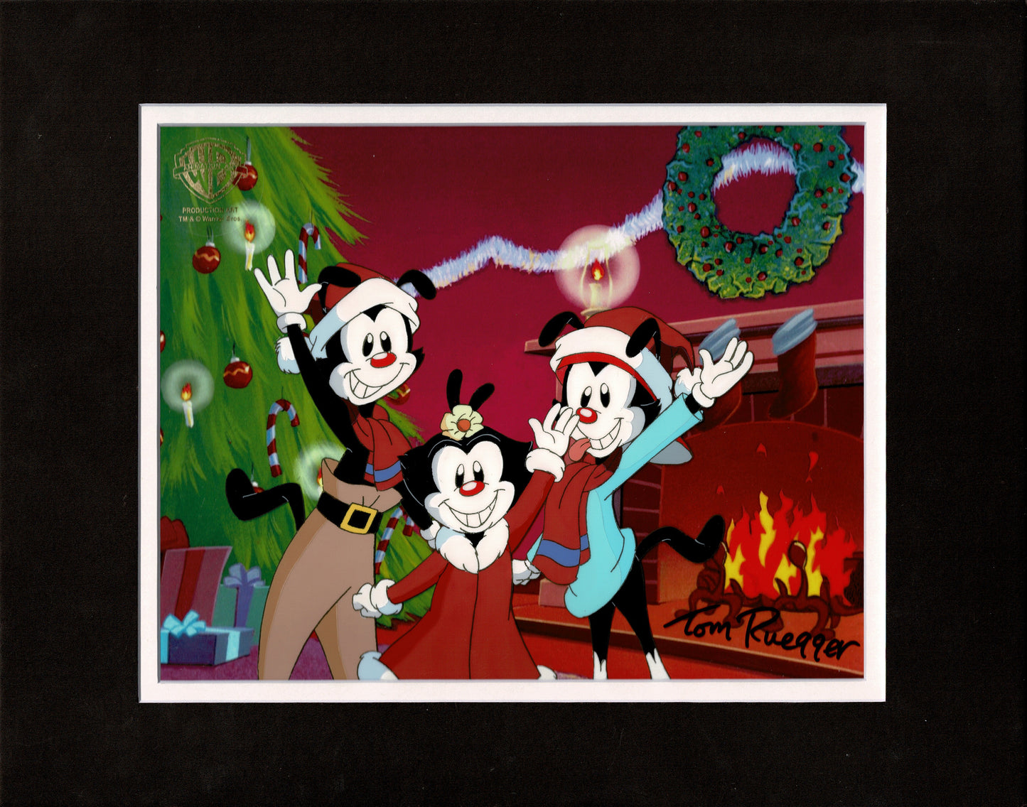 ANIMANIACS! Original Production Animation Cel Warner Brothers 1993-8 SIGNED by Animaniacs Creator Tom Ruegger Noel Song b