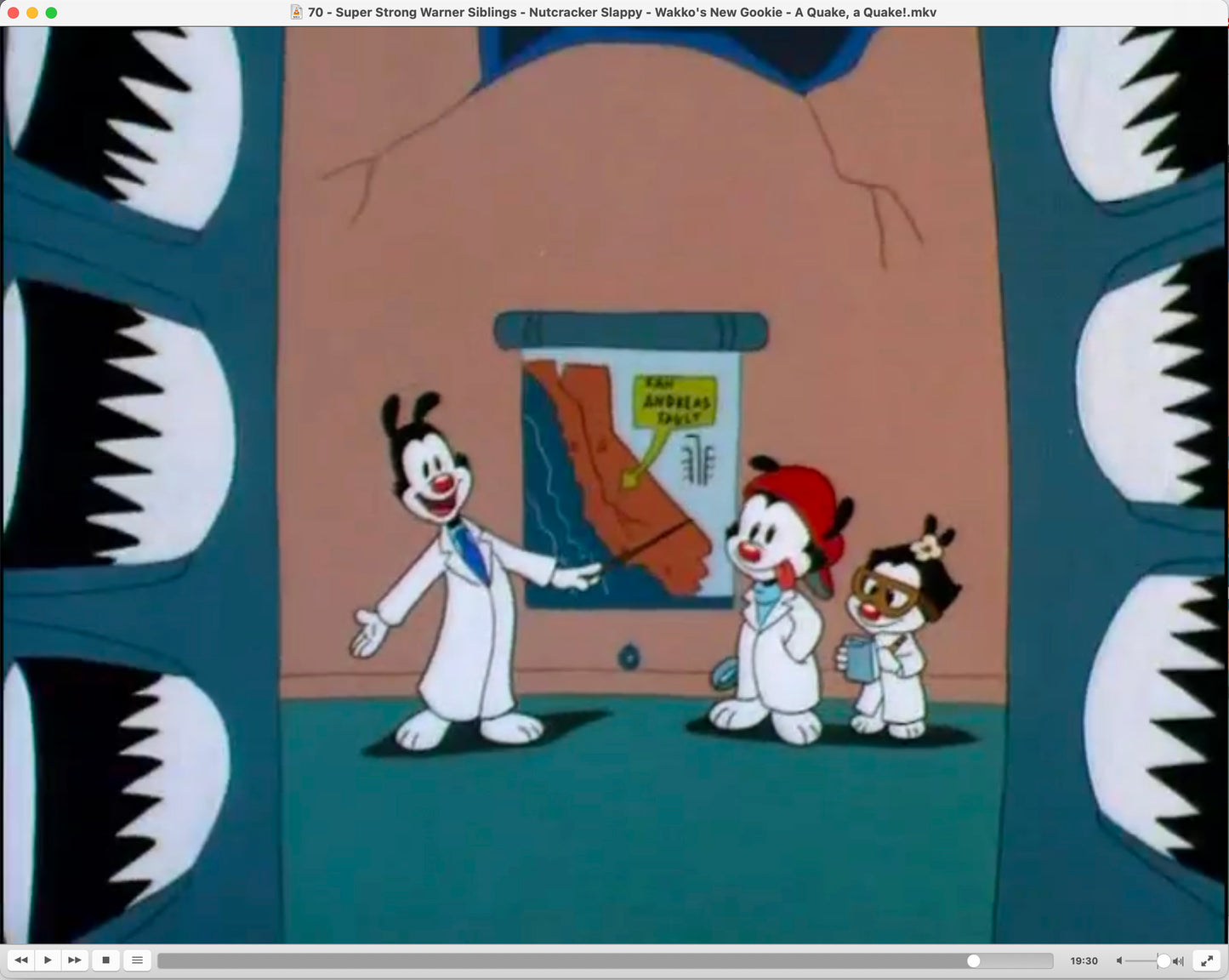 Animaniacs Cel Setup Key Master Setup with Background Cels from Steven Spielberg 1995 Warner Brothers A Quake A Quake
