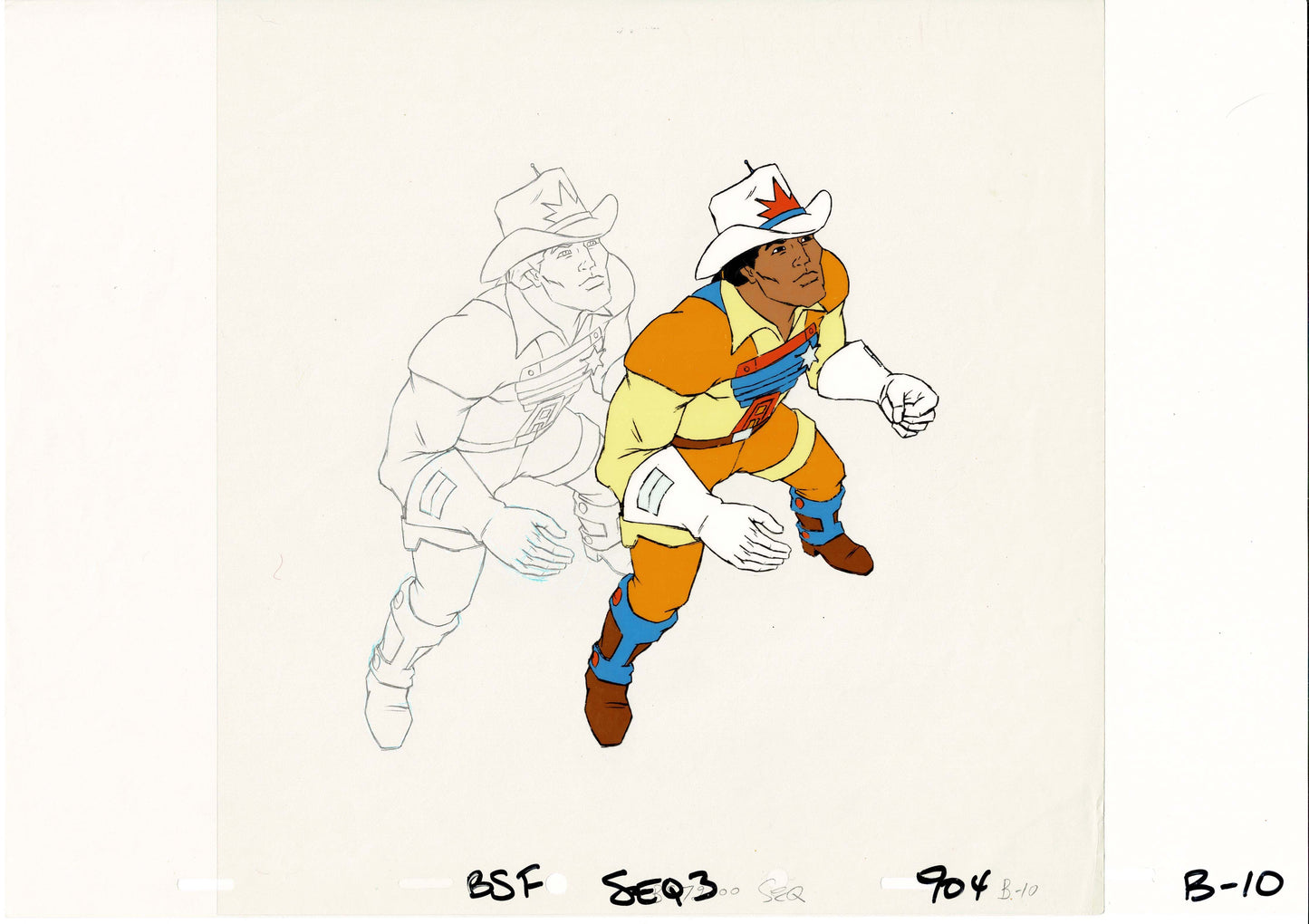 Bravestarr Animation Cartoon Production Cel and Drawing from Filmation –  Charles Scott Gallery