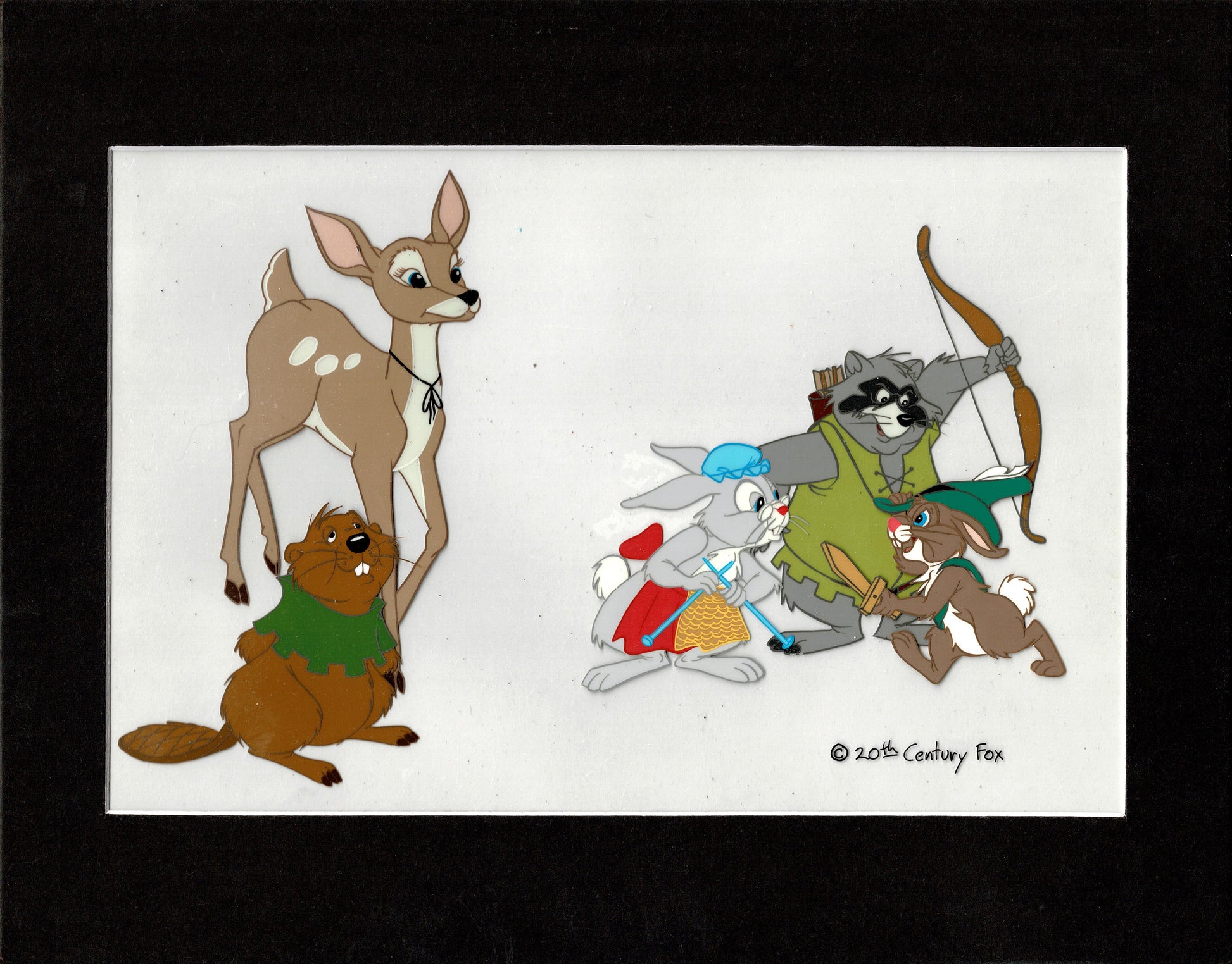 lily tomlin snow white 9 to 5 Production Animation Cel Setup and Drawings (2) from the 1980 2 – Charles Scott Gallery