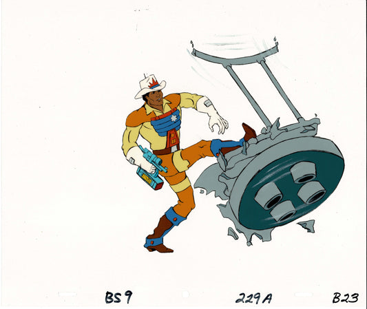 Bravestarr Animation Cartoon Production Cel from Filmation 1987-8 E-b23