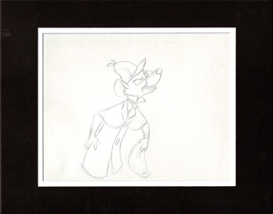 Great Mouse Detective Basil Walt Disney Production Animation Drawing 1986 11