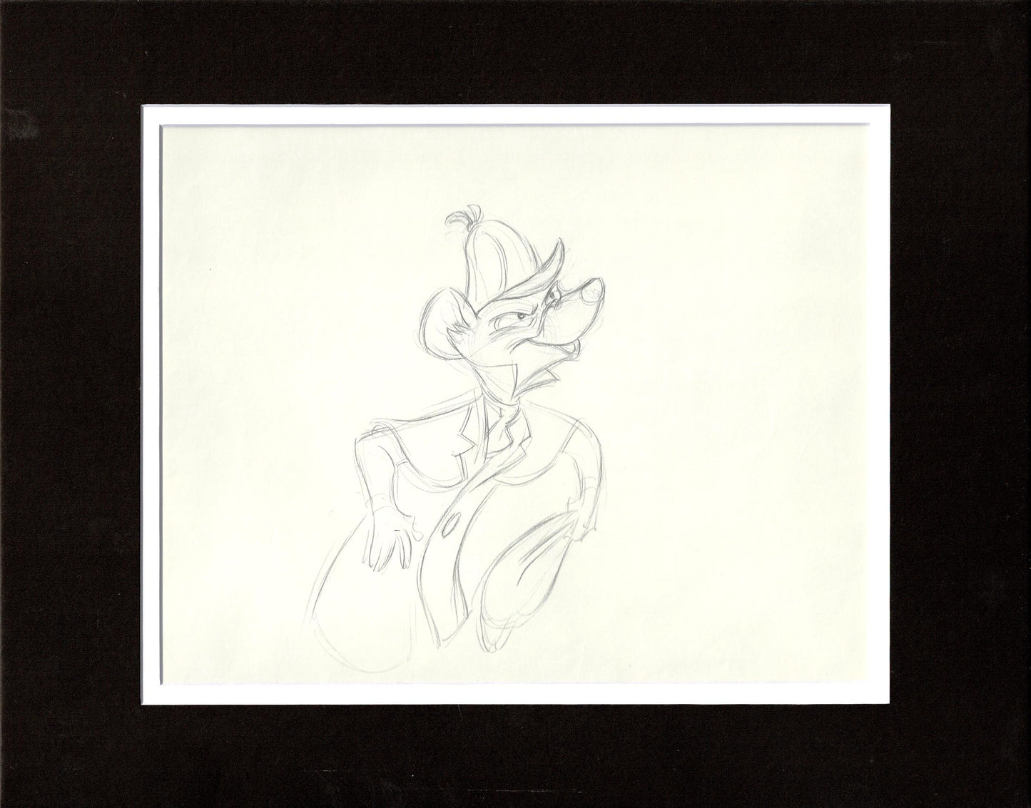 Great Mouse Detective Basil Walt Disney Production Animation Drawing 1986 13k