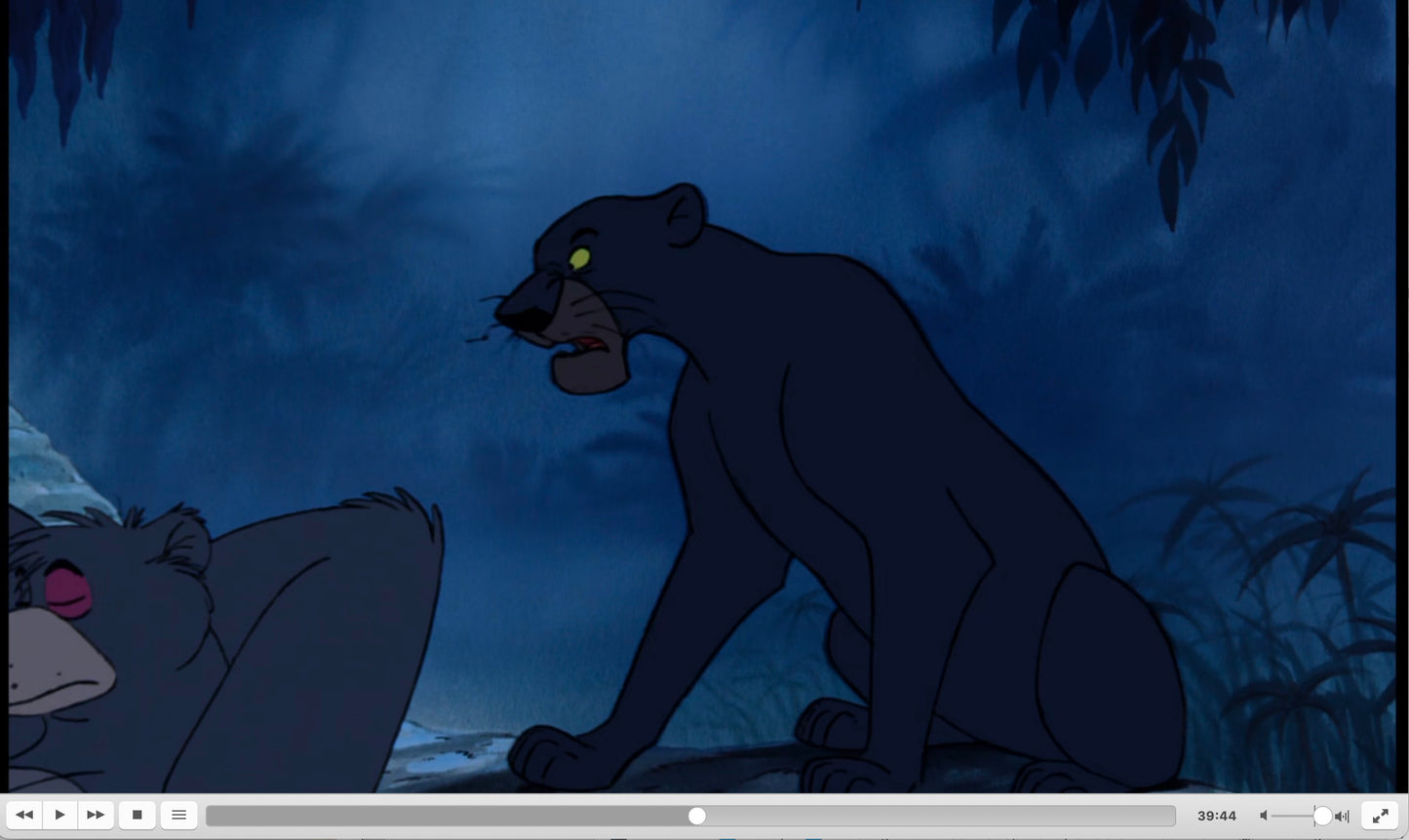 The Jungle Book Bagheera Walt Disney Feature Production Animation Cel from 1967 7