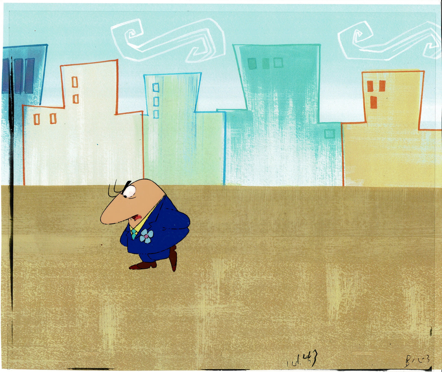 Pink Panther Production Animation Cel of The Little Man from Friz Freleng likely 1980s b2008