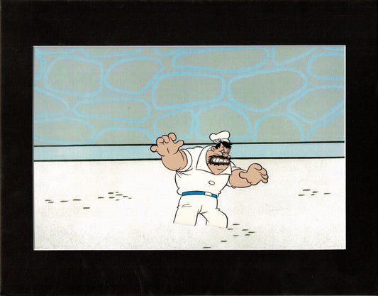 Popeye Bluto Screen-Used Production Animation Cel and Drawing Hand-Inked Pre-1970s B2