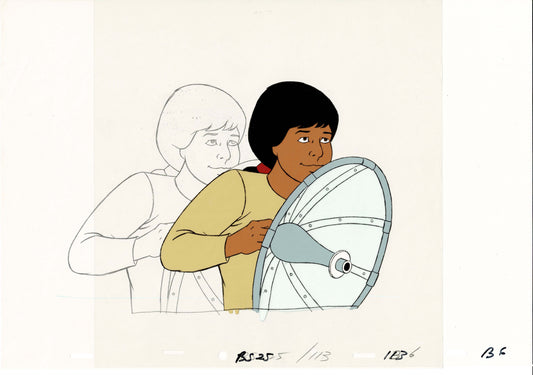 Bravestarr Animation Cartoon Production Cel and Drawing from Filmation 1987-8 D-bm6