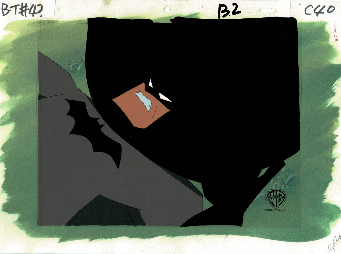 Batman the Animated Series BTAS Production Animation Cel Warner Bros DC b2