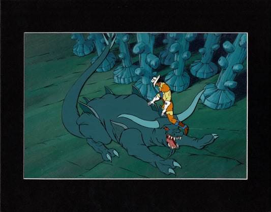 Bravestarr Animation Cartoon Production Cel n OBG Background Filmation 1987-8 a