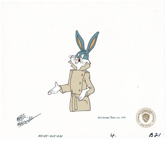 Bugs Bunny 1982 Animation Cel Signed Friz Freleng Warner Bros 1001 Rabbit T C-KO