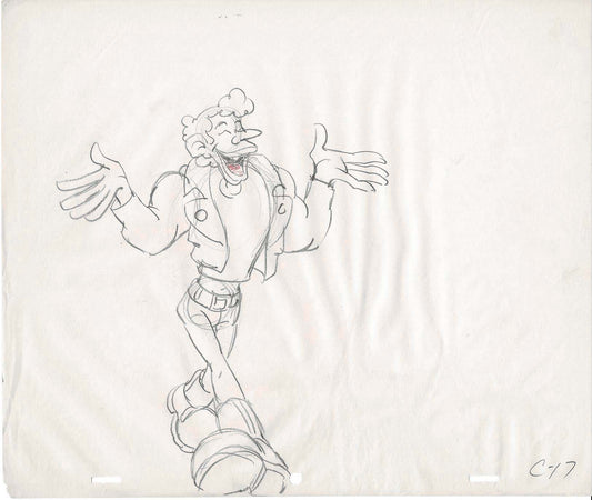 Hey Good Lookin Cartoon Production Animation Cel Drawing from Ralph Bakshi 1973-82 A-c17