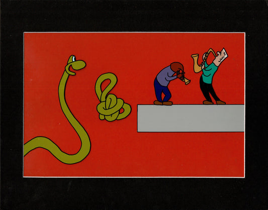 Sesame Street Cels and Drawings and Background Production Animation Detective Snake Book by Paula Winter Cartoon by Daniel Ivanick 1985 SP03