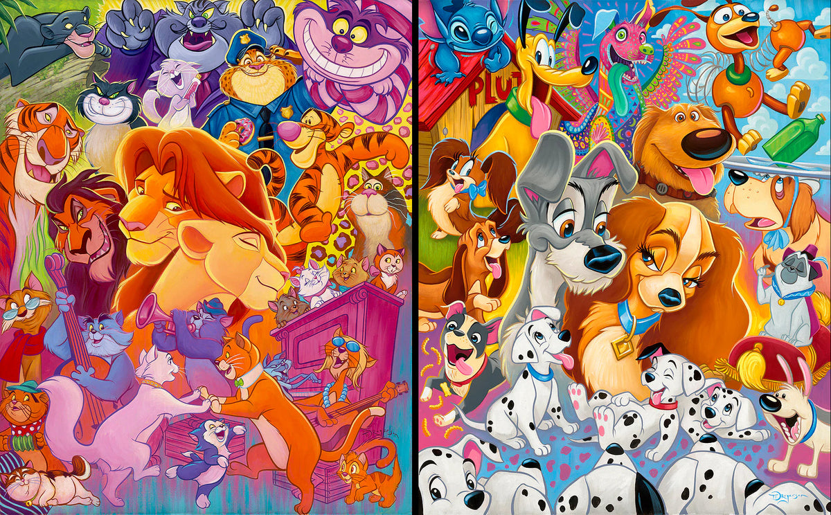 2 LOT: Walt Disney Fine Art Tim Rogerson Signed Limited Edition of 