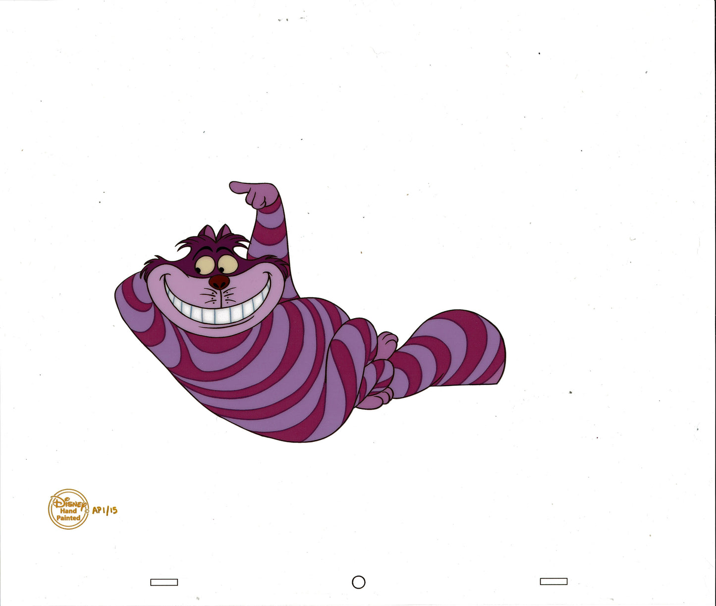 Alice in Wonderland Cheshire Cat Walt Disney Hand-Painted Limited Edition Cel and Giclee Print 2013 Sold-Out OH