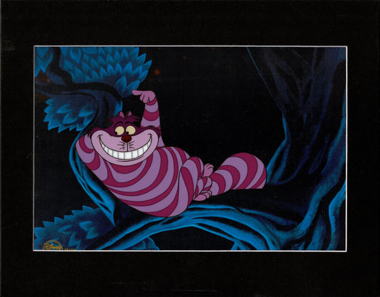 Alice in Wonderland Cheshire Cat Walt Disney Hand-Painted Limited Edition Cel and Giclee Print 2013 Sold-Out OH