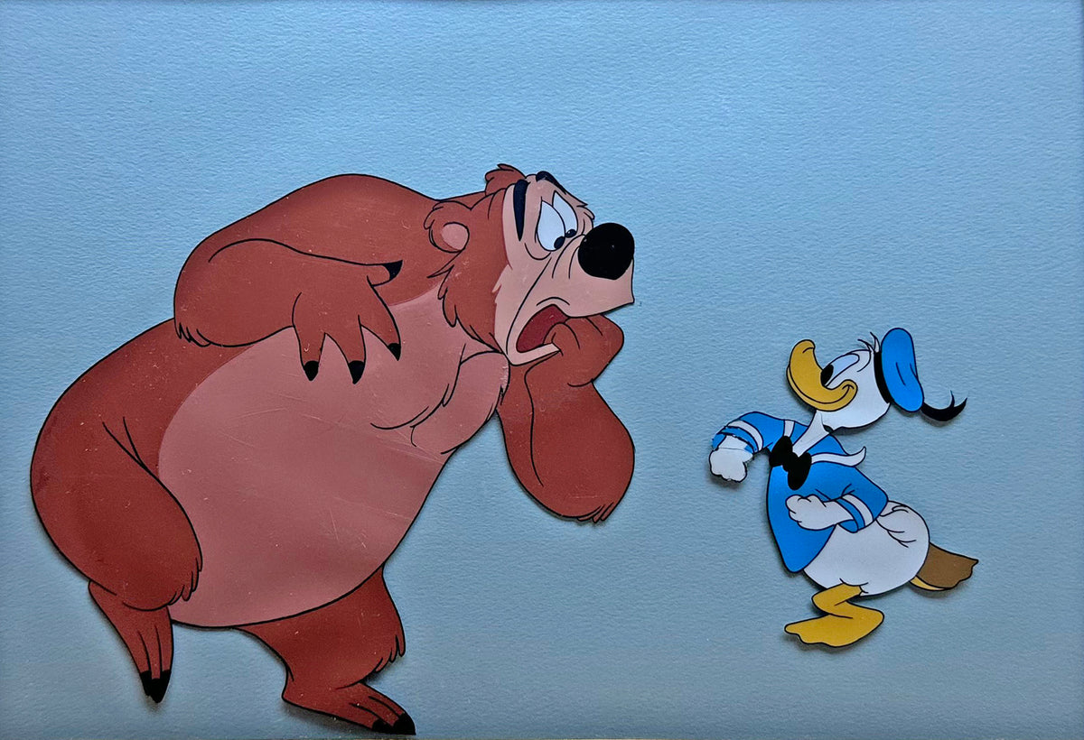 Donald Duck and Humphrey the Bear Cel from Walt Disney Art Corner Store 1950s Gold Label C-JL