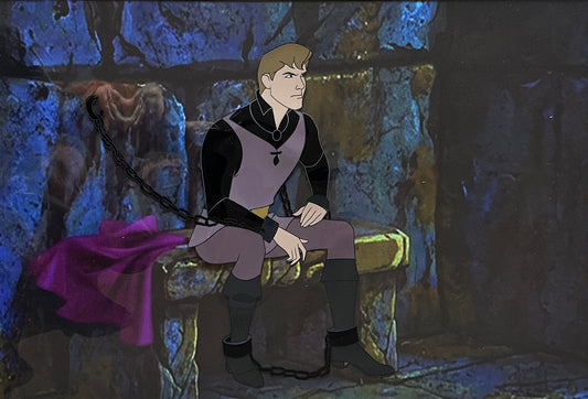 Sleeping Beauty Walt Disney Feature Prince Phillip Production Animation Cel Used to Make the Film from 1959 C-KL