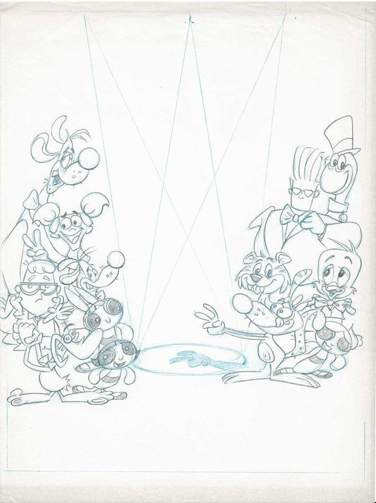 Cartoon Network Hand-Drawn for Style Guide Hanna Barbera with PowerPuff Girls Dexter's Lab Johnny Bravo and more 1995 1