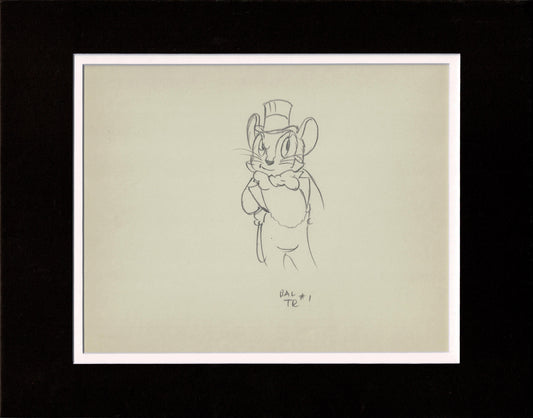 Country Cousin 1936 Disney Monty Silly Symphony Production Cel Drawing 18