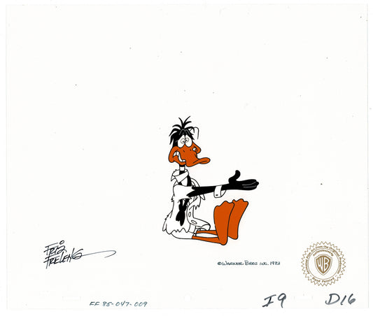 Daffy Duck 1983 Animation Cel Signed Friz Freleng Warner Bros Fantastic Island C-KO