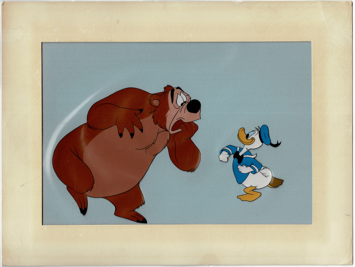 Donald Duck and Humphrey the Bear Cel from Walt Disney Art Corner Store 1950s Gold Label C-JL