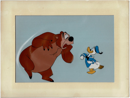 Donald Duck and Humphrey the Bear Cel from Walt Disney Art Corner Store 1950s Gold Label C-JL