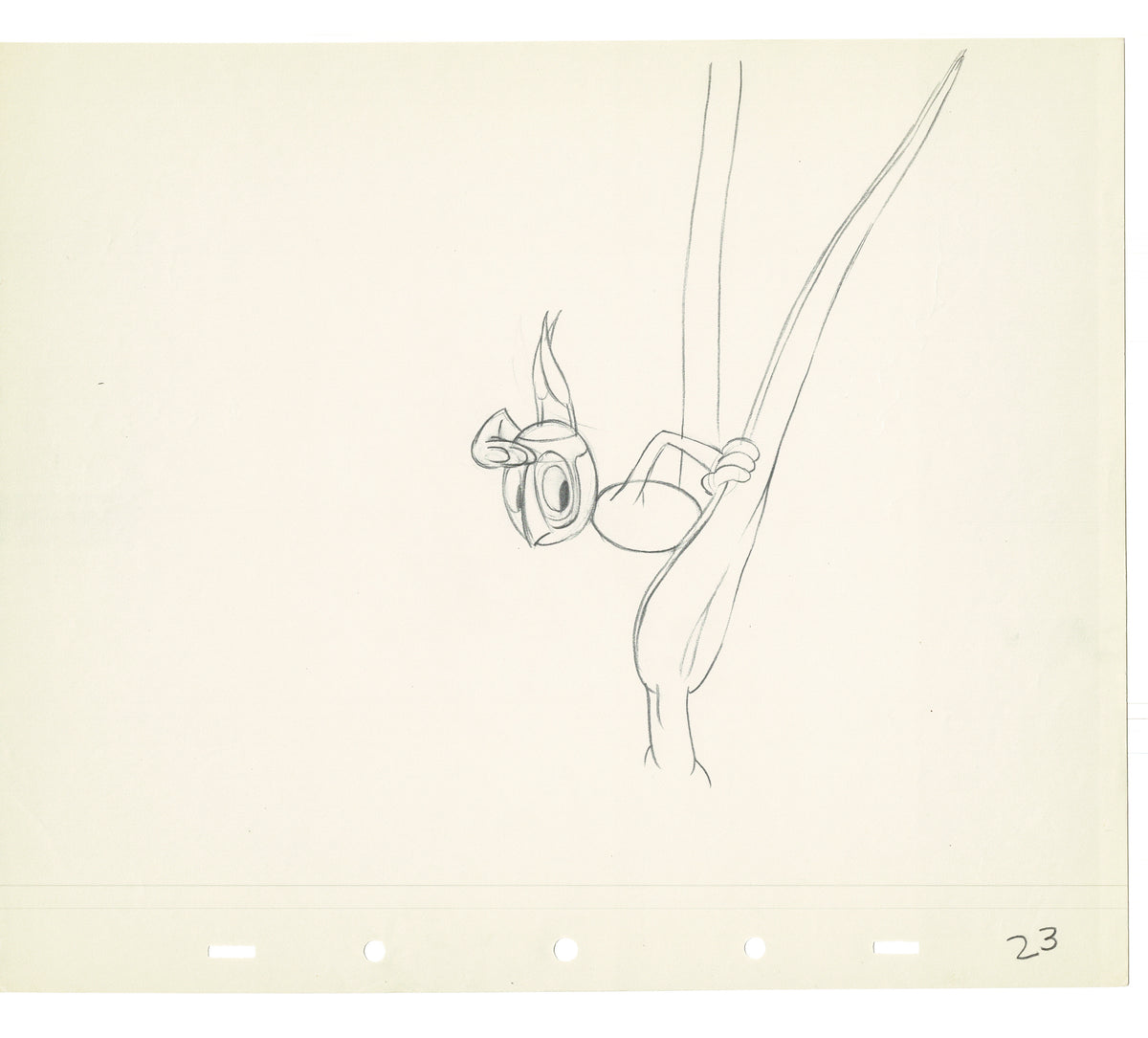 Donald Duck Walt Disney 1939 Pluto Beach Picnic RKO Animation Cel Draw ...