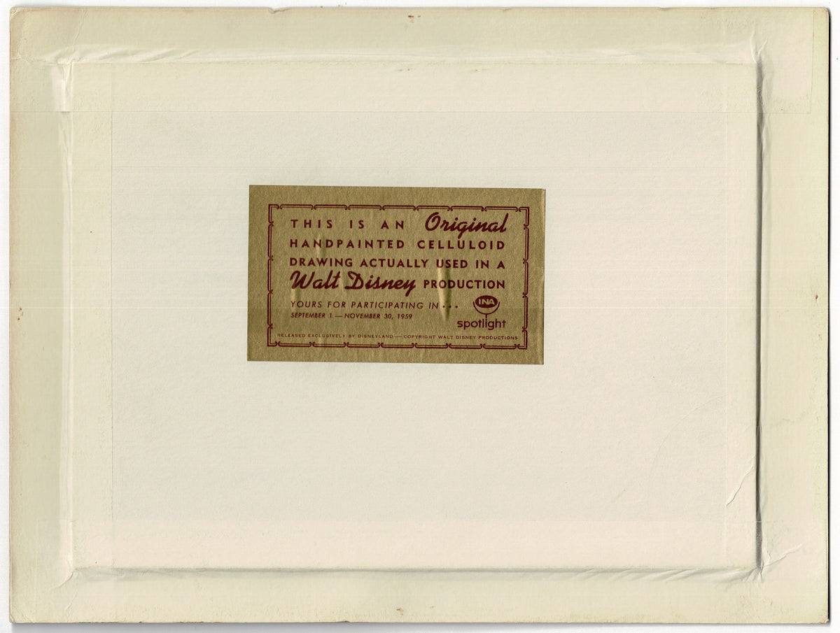 Donald Duck and Humphrey the Bear Cel from Walt Disney Art Corner Store 1950s Gold Label C-JL