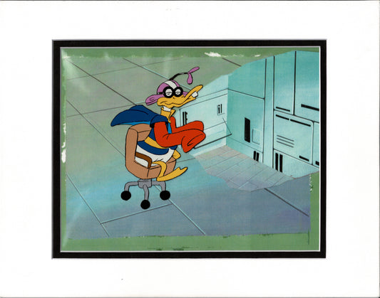 Yogi's Galaxy Goof-ups Great Space Race Quack-Up Production Animation Cel and Drawing from Hanna Barbera 1978-1979
