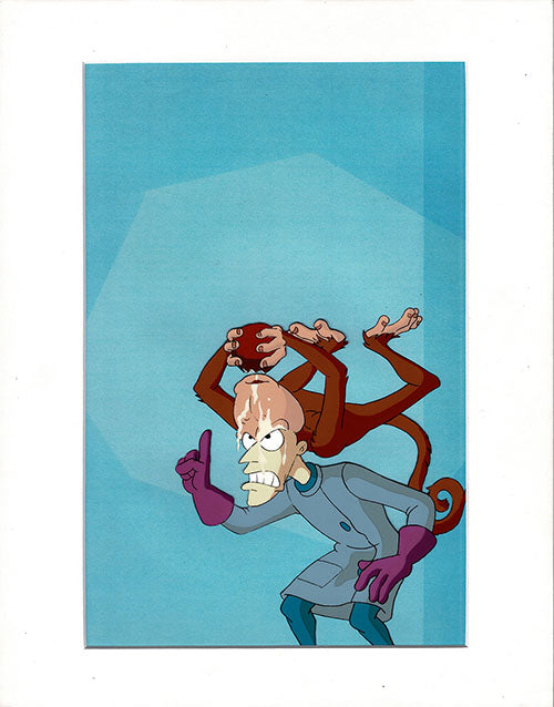 Earthworm Jim Professor Monkey production animation cel Universal 95-6 pp