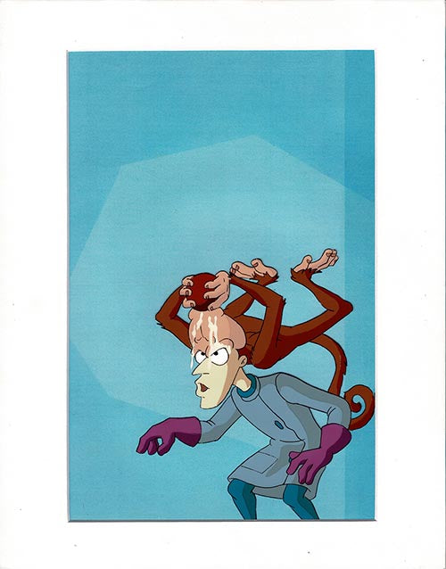 Earthworm Jim Professor Monkey production animation cel Universal 95-6 68