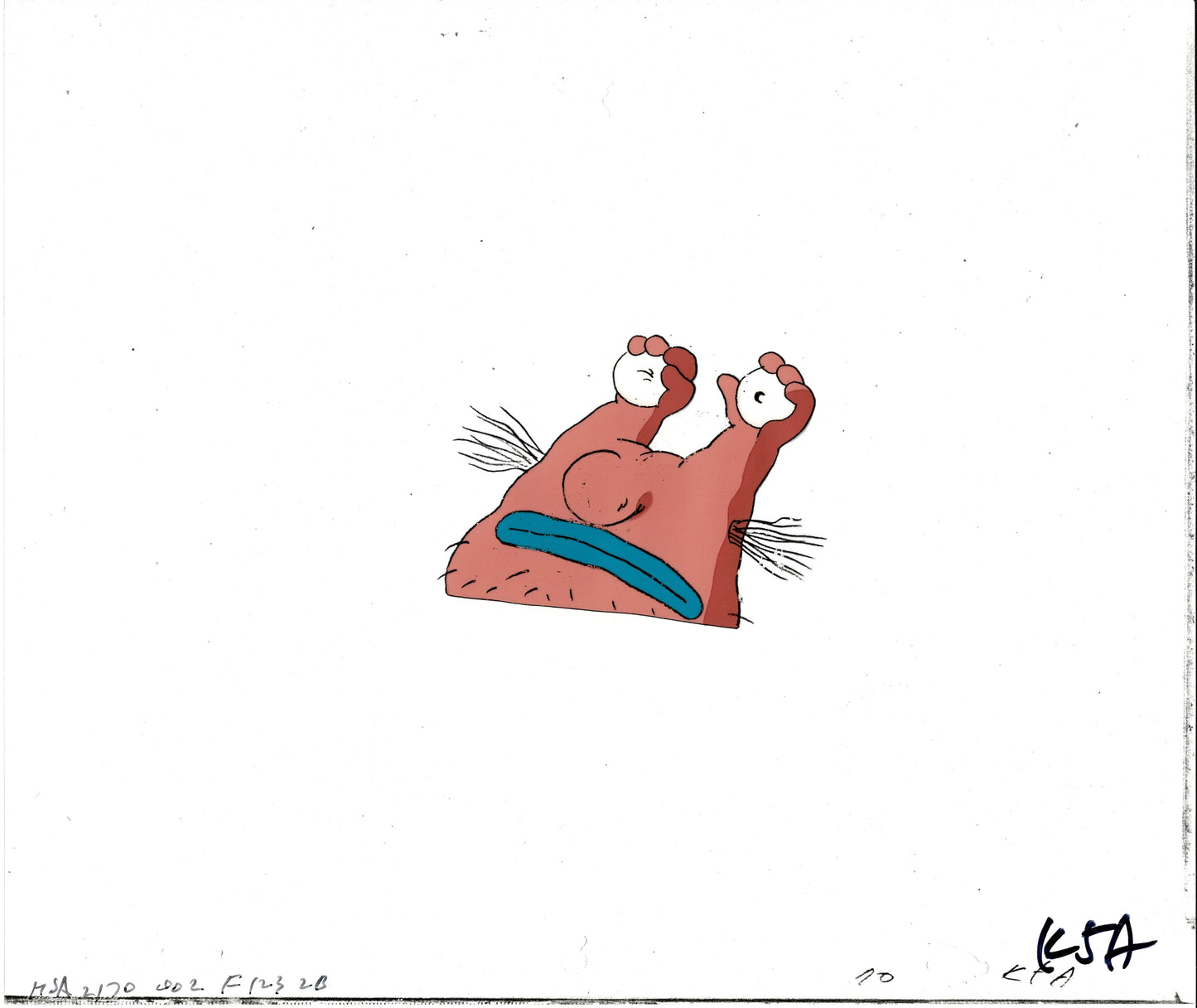 Aaahh!!! Real Monsters Krumm Original Production Animation Cel from Nickelodeon 1994-1997