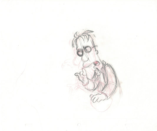 The Simpsons Original Production Animation Cel Drawing likely from the 1990s Fox B-001