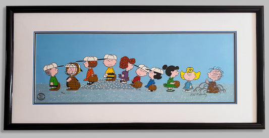 PEANUTS Charlie Brown Baseball Cel Limited Edition SIGNED by Bill Melendez Interesting Discussions from A Boy Named Charlie Brown
