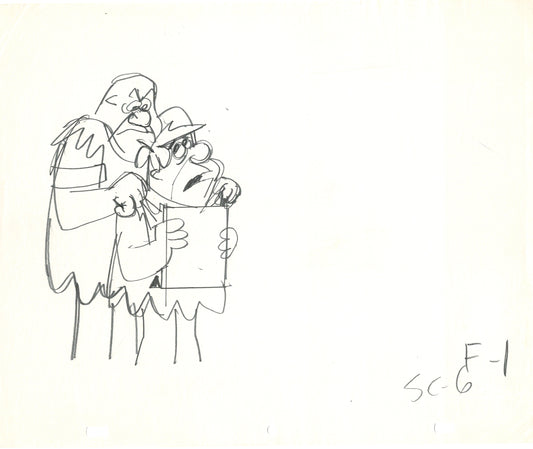 The Flintstones Production Animation Art Cel Drawing from Hanna-Barbera 1970's or 80's Fruity Pebbles Commercial from Babet R1