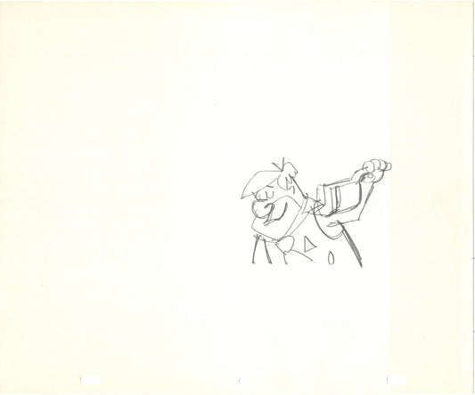 The Flintstones 4 LOT Production Animation Art Cel Drawings from Hanna-Barbera 1970's or 80's Fruity Pebbles Commercial from Babet R9-12