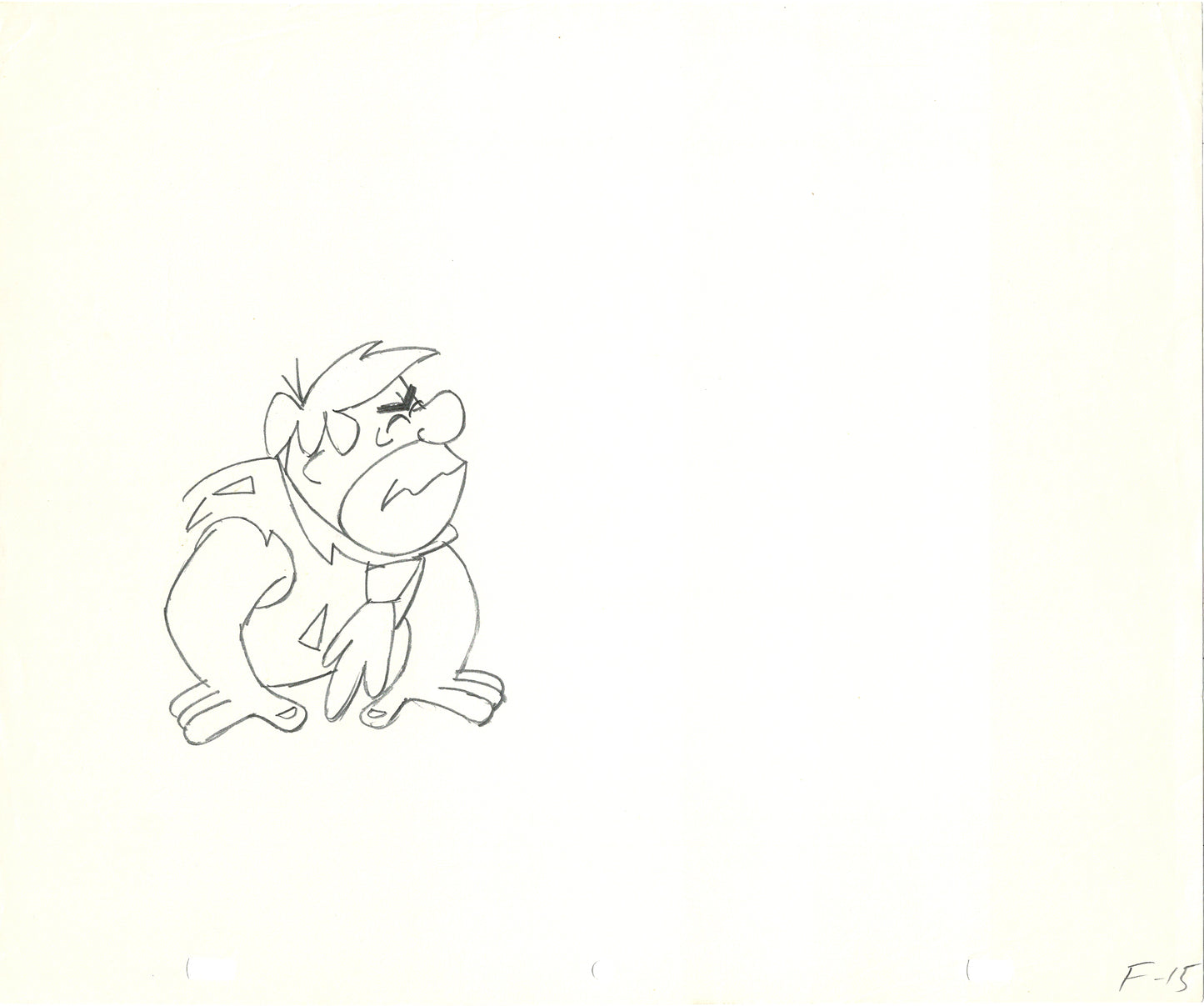 The Flintstones 4 LOT Production Animation Art Cel Drawings from Hanna-Barbera 1970's or 80's Fruity Pebbles Commercial from Babet R9-12